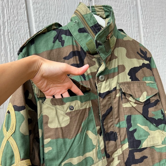 R13 repurposed coat camouflage lined heavy duty canvas military utility jacket - Picture 6 of 16
